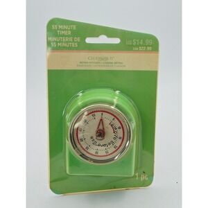 Celebrate It Retro Kitchen 55 Minute Timer Green Magnetic Stand 497805 Vintage